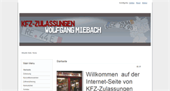 Desktop Screenshot of kfzmiebach.de